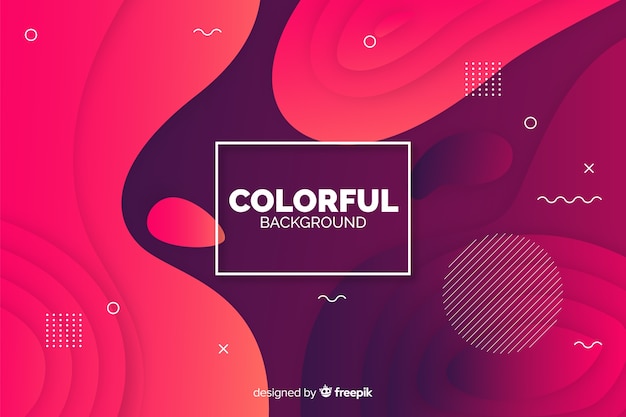 Abstract gradient shapes background