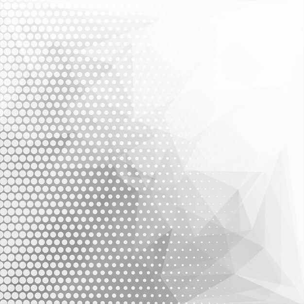 Abstract gray geometric polygonal with dotted background