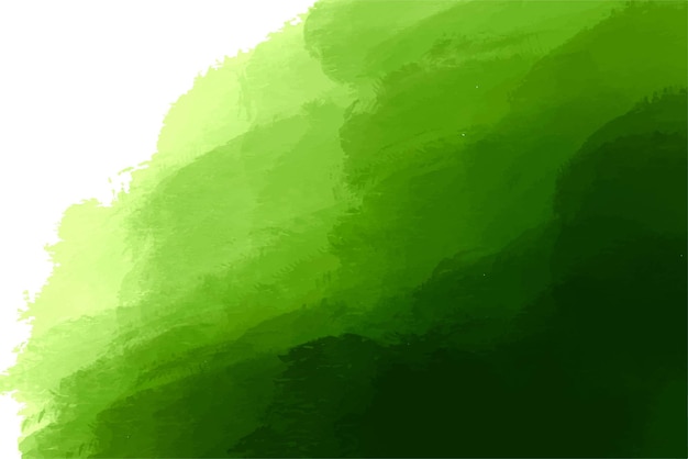 Free Vector abstract green brush stroke watercolor texture background