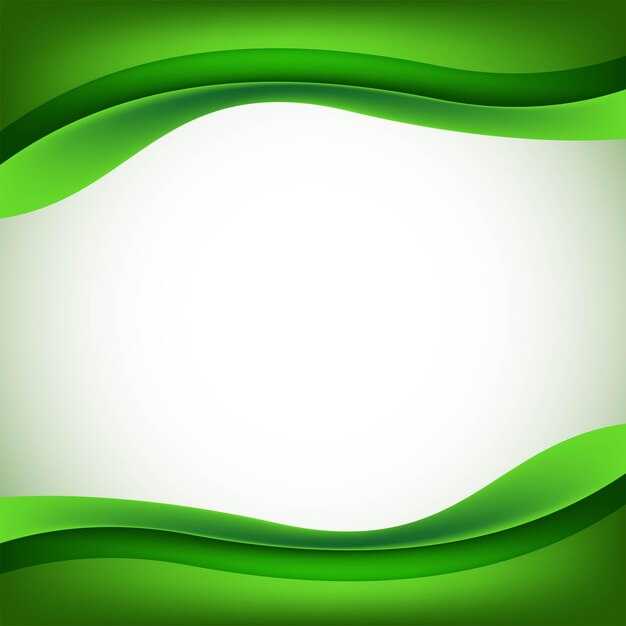 Abstract green business wave background