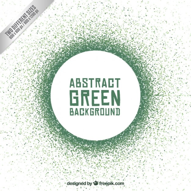 Free vector abstract green circle background