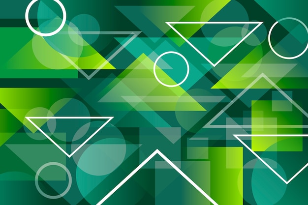 Abstract green geometric background