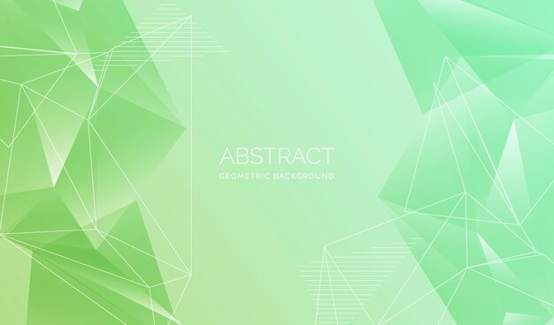 Abstract green geometric background