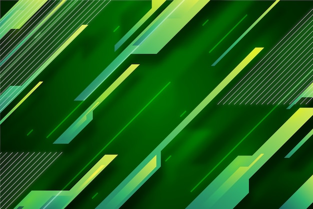 Abstract green geometric background