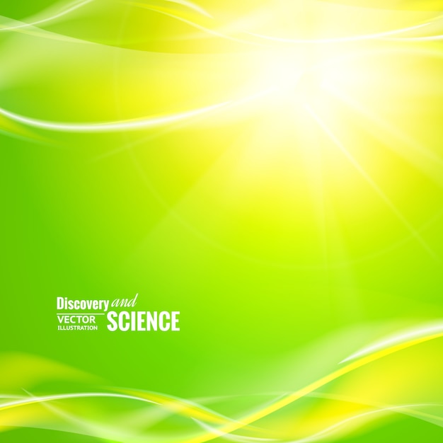 Abstract green lights background