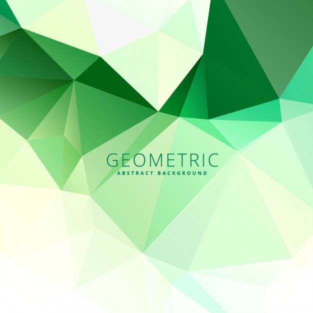 Free Vector abstract green low poly background