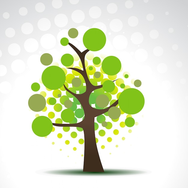 Free Vector abstract green tree