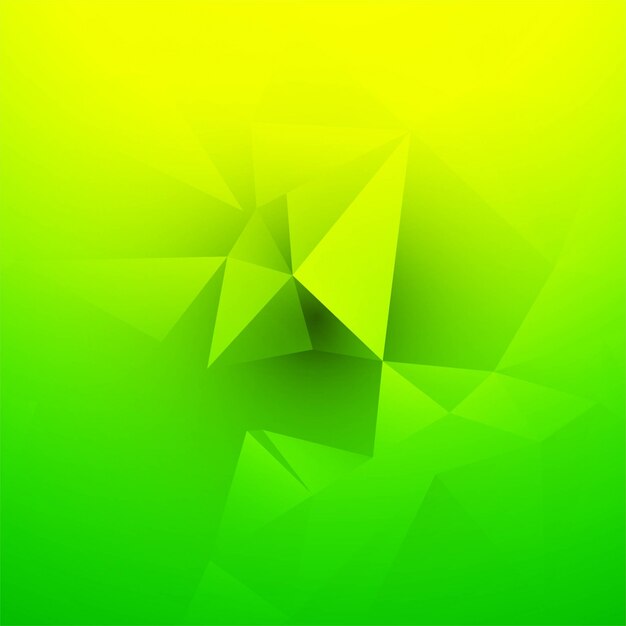 Abstract green and yellow polygonal background