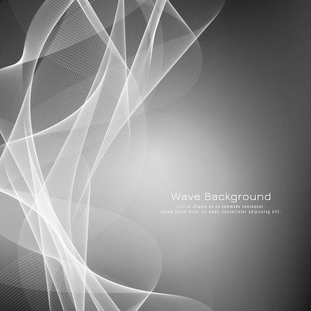 Abstract grey wave background