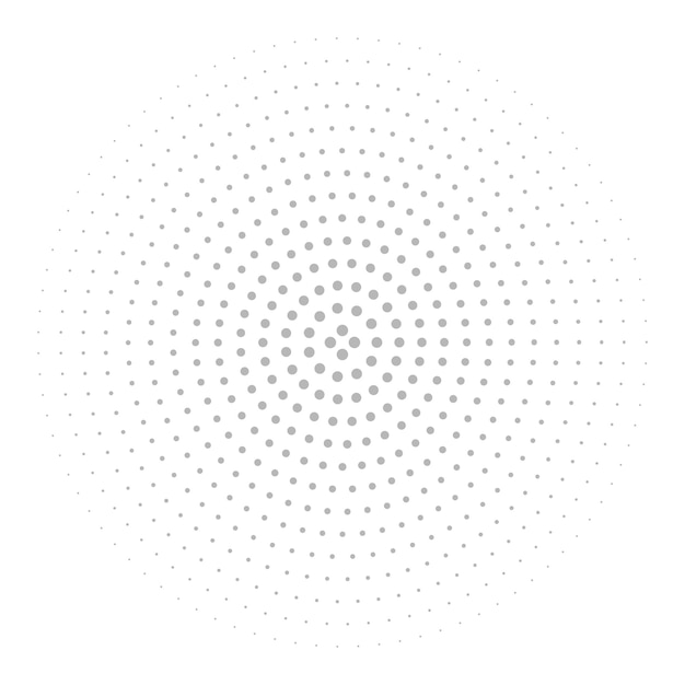 Abstract grunge halftone circles textured background design