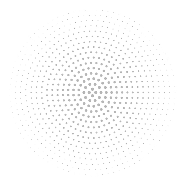 Abstract grunge halftone circles textured background design