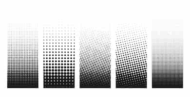 Free vector abstract grunge halftone distorted shapes background design