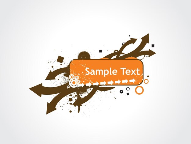 Abstract Grunge Sample Text Banner Design