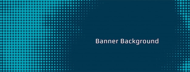 Abstract halftone decorative banner design