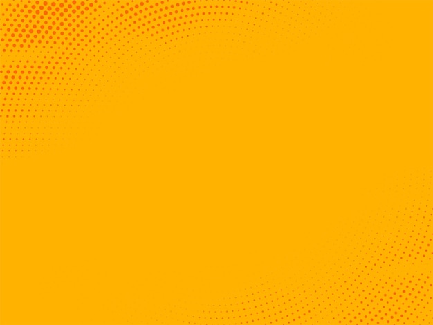 Free Vector abstract halftone design yellow background