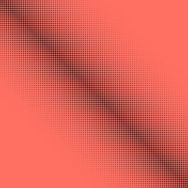 Free Vector abstract halftone dots background in coral colour