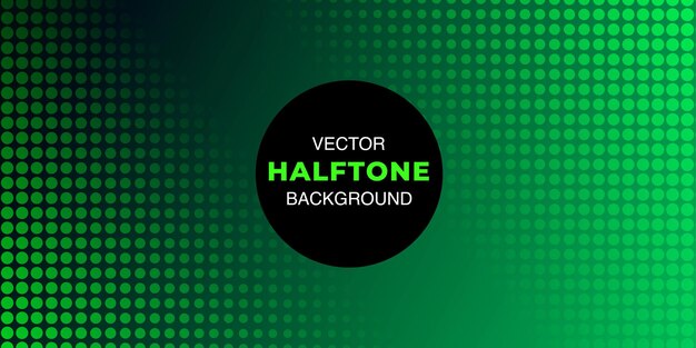 Abstract Halftone Effect Forest Green Background Multipurpose Design Banner