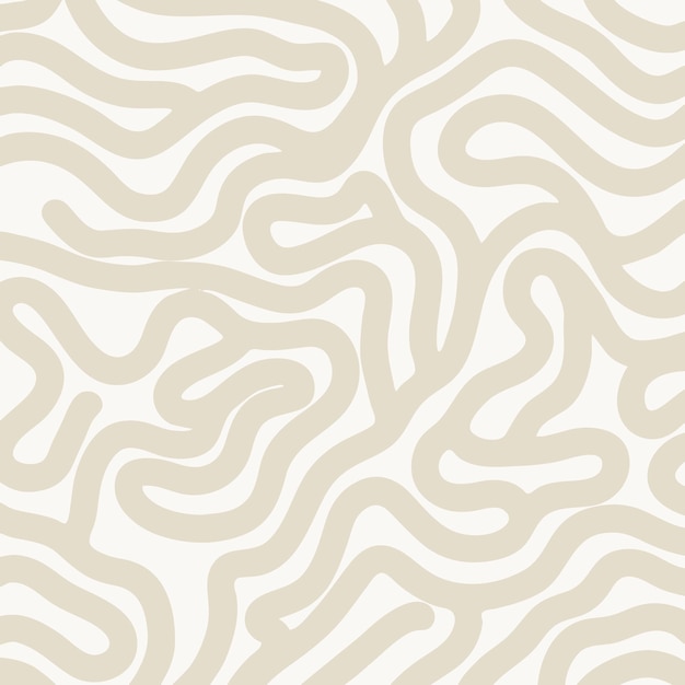 Abstract hand drawn pattern design in neutral colours