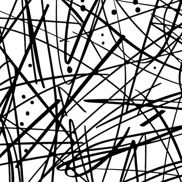 Free vector abstract hand drawn scribbled doodle pattern design