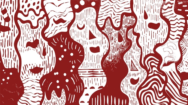 Free Vector abstract handdrawn illustrations