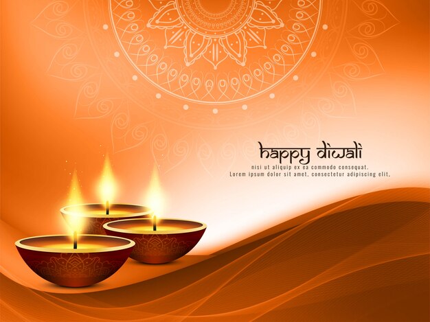 Abstract Happy Diwali decorative background