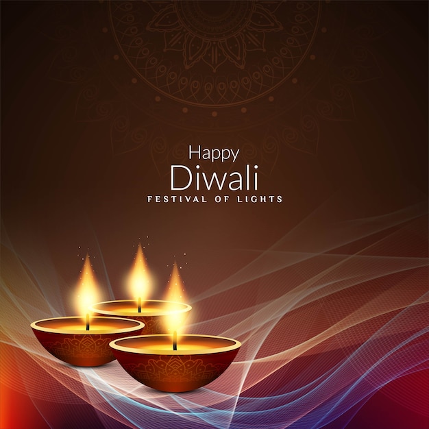 Abstract Happy Diwali decorative background