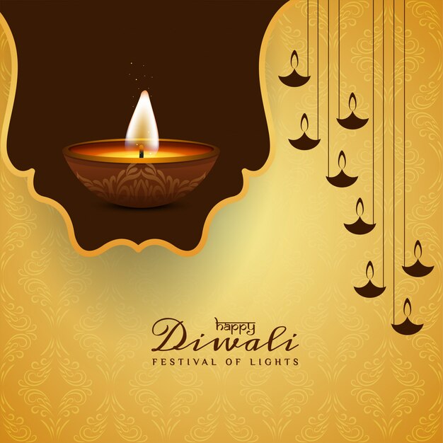 Abstract Happy Diwali elegant religious background