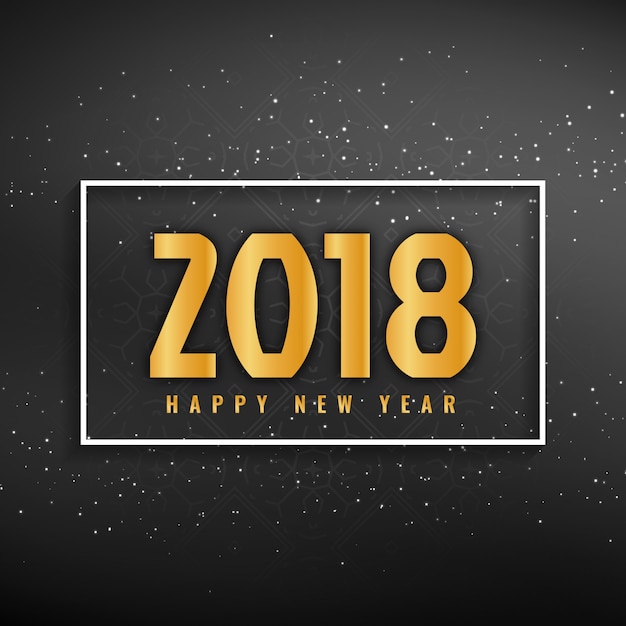 Abstract Happy New Year 2018 background