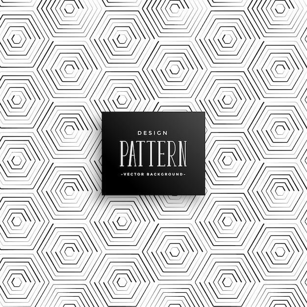 Abstract hexagonal line pattern background