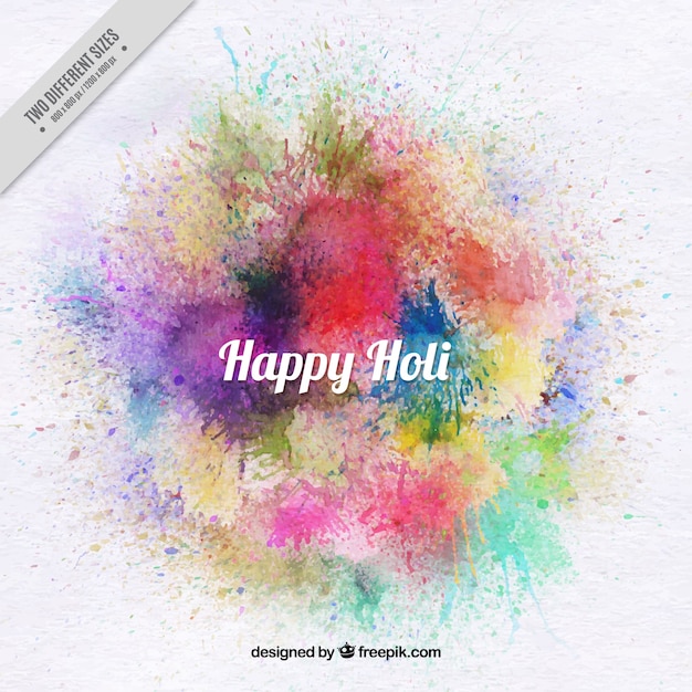 Free vector abstract holi festival background