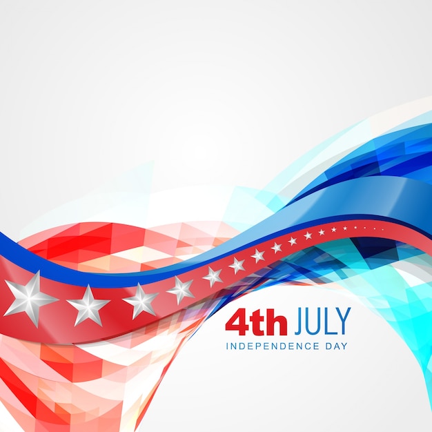 Abstract independence day design