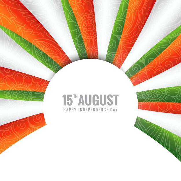 Abstract india independence day celebration on 15 august background