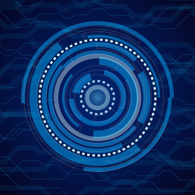 Abstract internet technology blue background. Digital electronic futuristic system