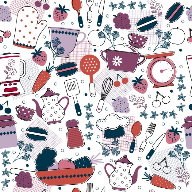 Free Vector abstract kitcken pattern