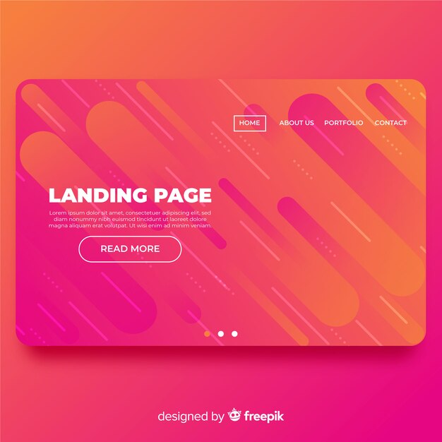 Abstract Landing Page Template