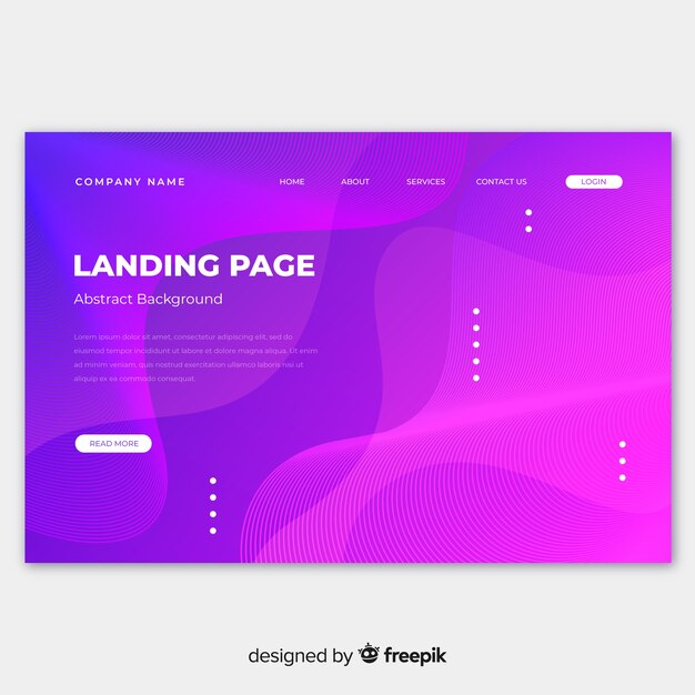 Abstract landing page