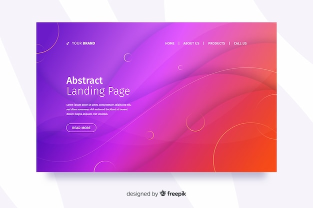 Abstract landing page