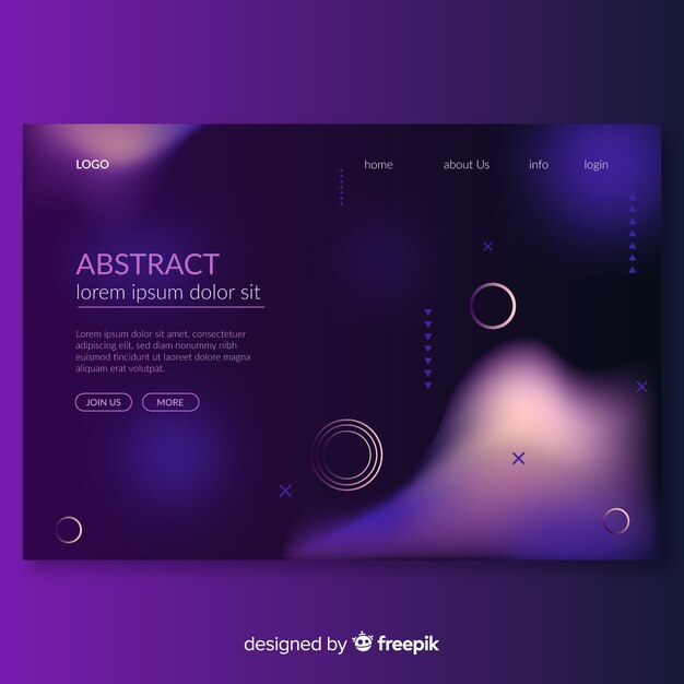 Abstract landing page