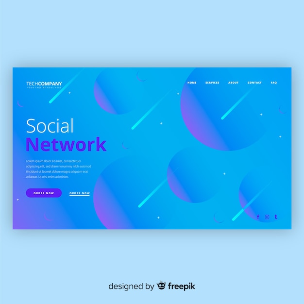 Abstract landing page