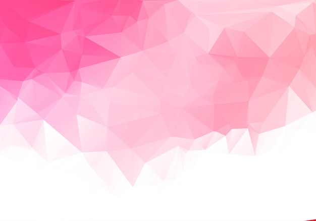 Abstract light pink low poly geometric background