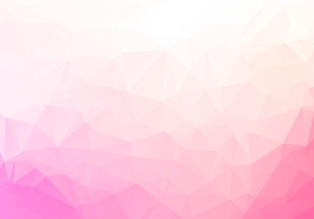 Abstract light pink low poly geometric background