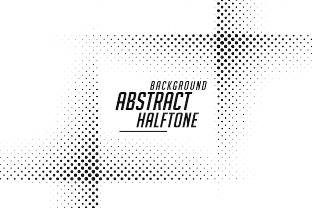 Free vector abstract line style halftone black and white background