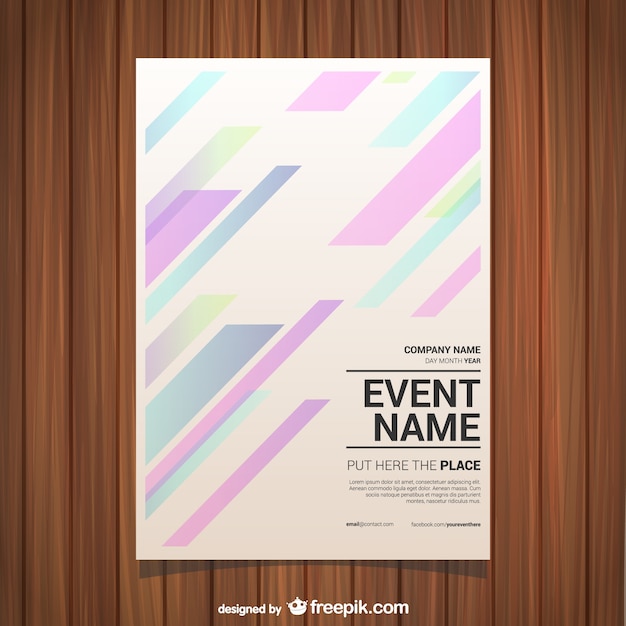 Abstract lines poster