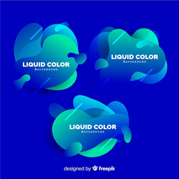 Free Vector abstract liquid banners