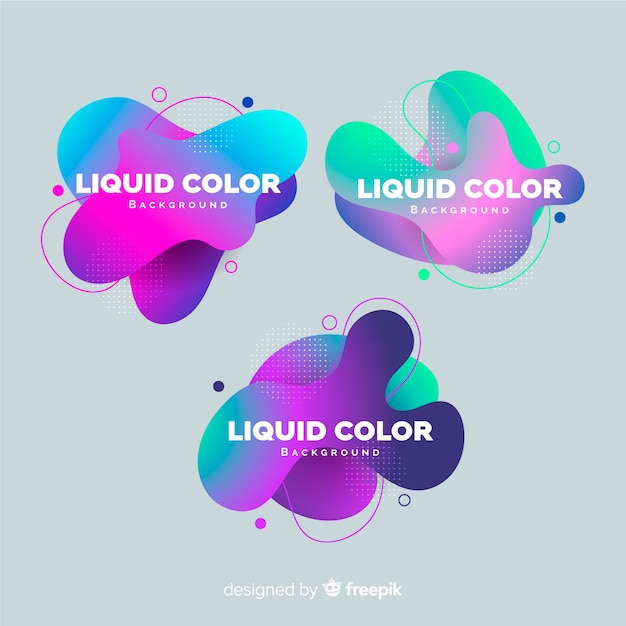 Free Vector abstract liquid banners