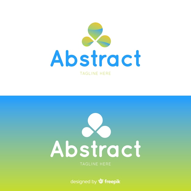 Abstract logo in gradient style