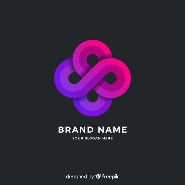 Abstract logo template gradient style