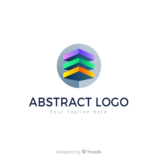 Abstract logo template gradient style