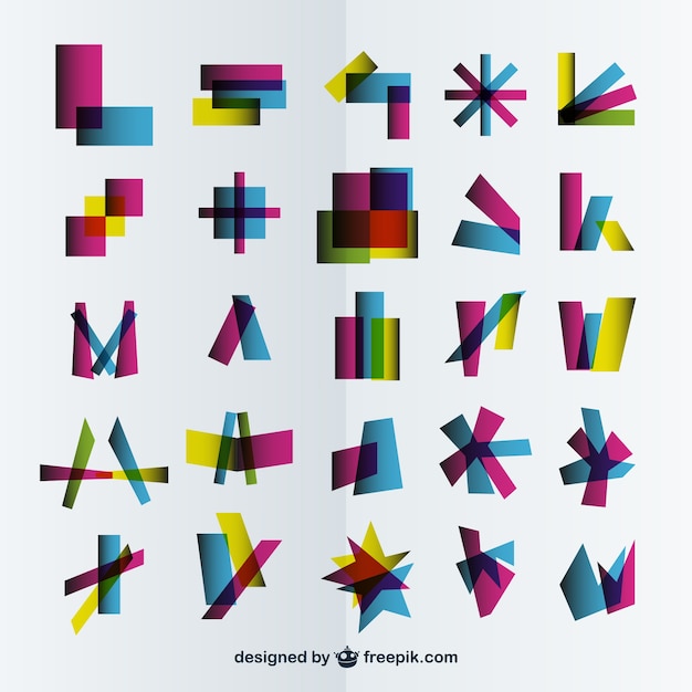 Abstract logo templates collection