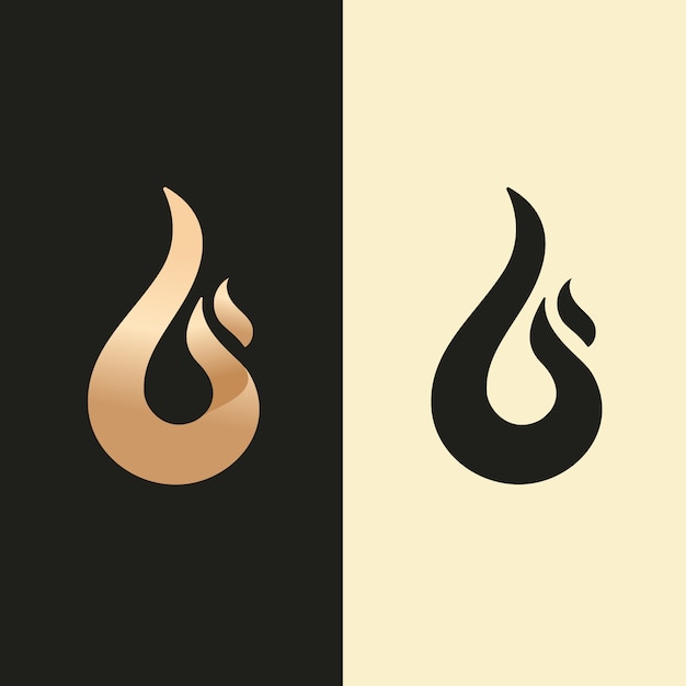 Free Vector abstract logo in two versions